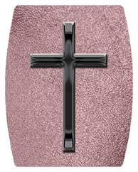 DAREC 510 BK SH OR Black Single Cross Shimmer Orchid